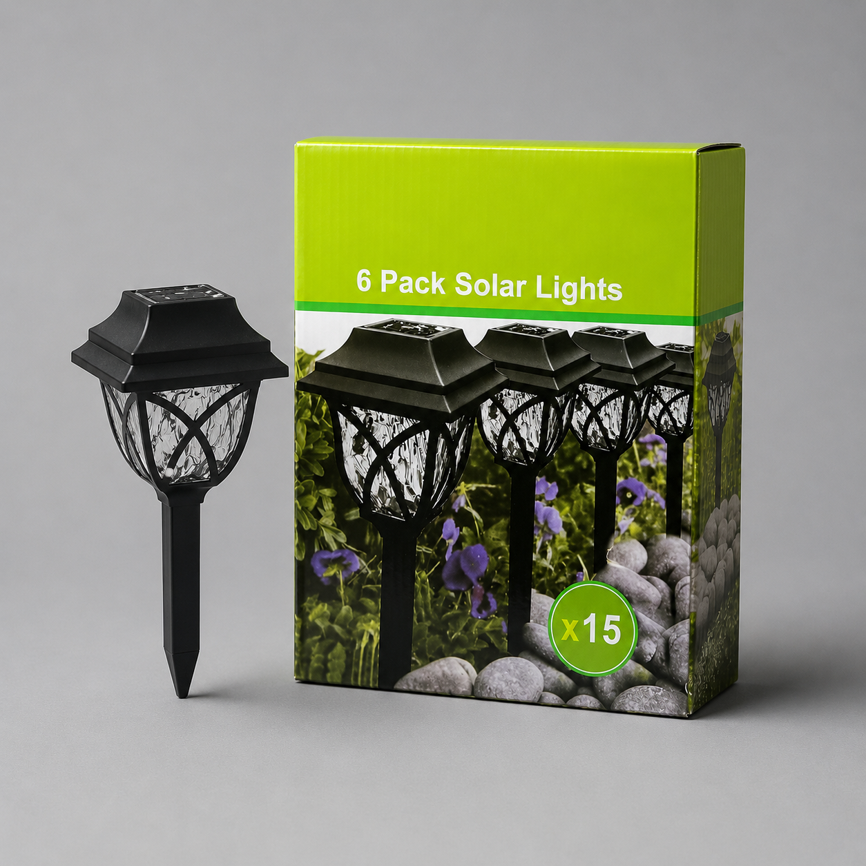 Solarne Lampe Za Dvorište - 6 komada